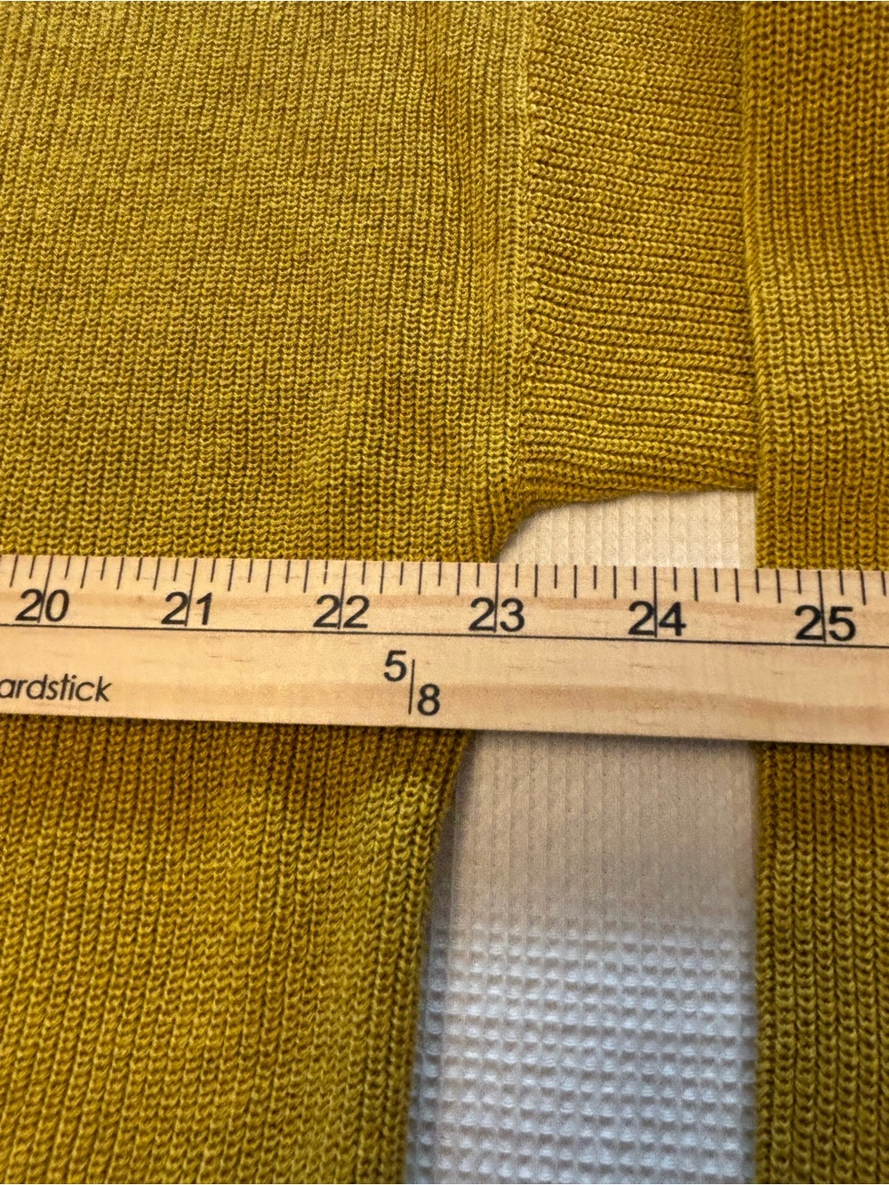 Eileen Fisher Organic Linen/Cotton Gold V-Neck Button Front Cardigan - Picture 10 of 10